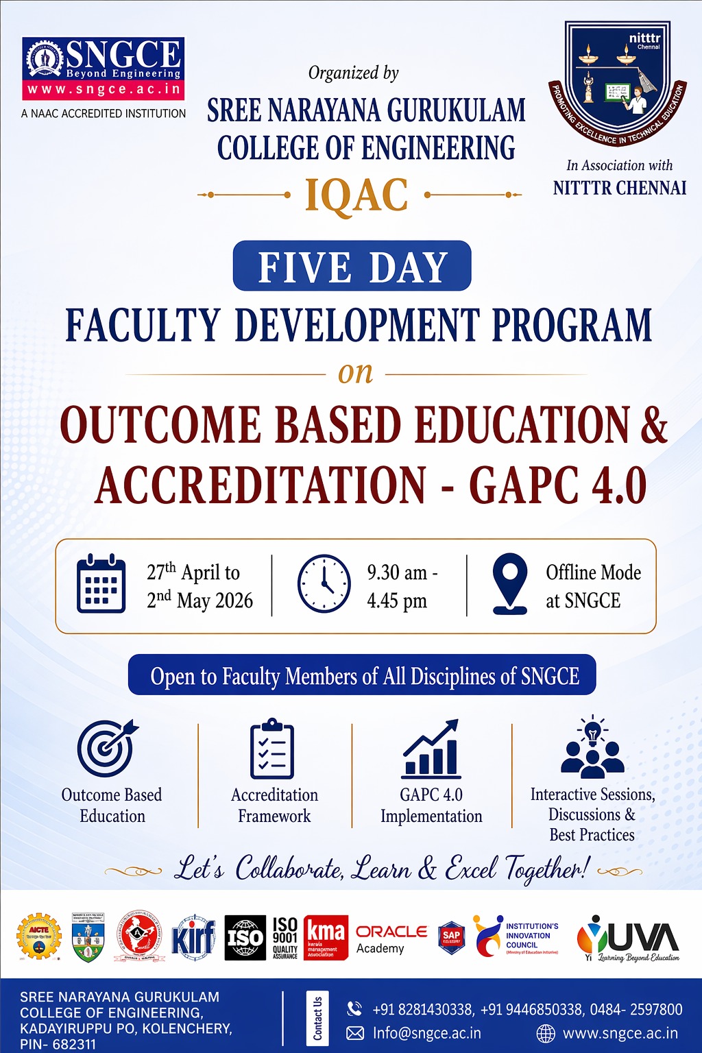 FDP on Outcome Based Education & Accreditation GAPC 4.0
